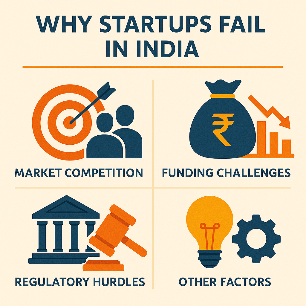 why startups fail in india