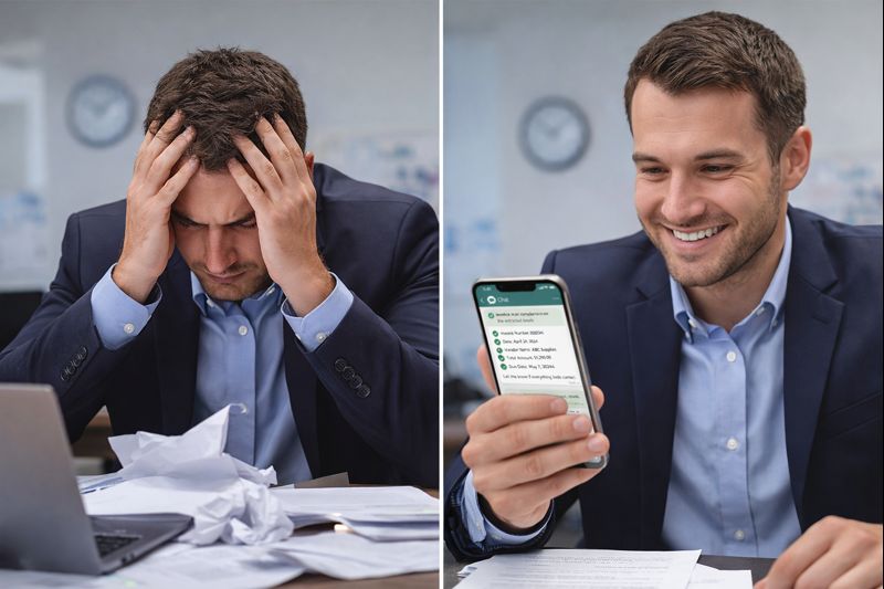 Stress to relief a businessman's journey