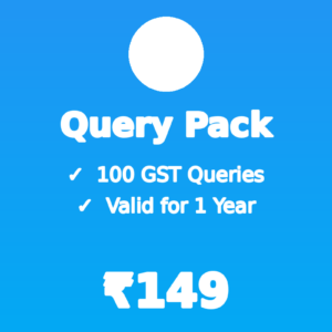 Cart 1 GST Query Pack - 100 Credits