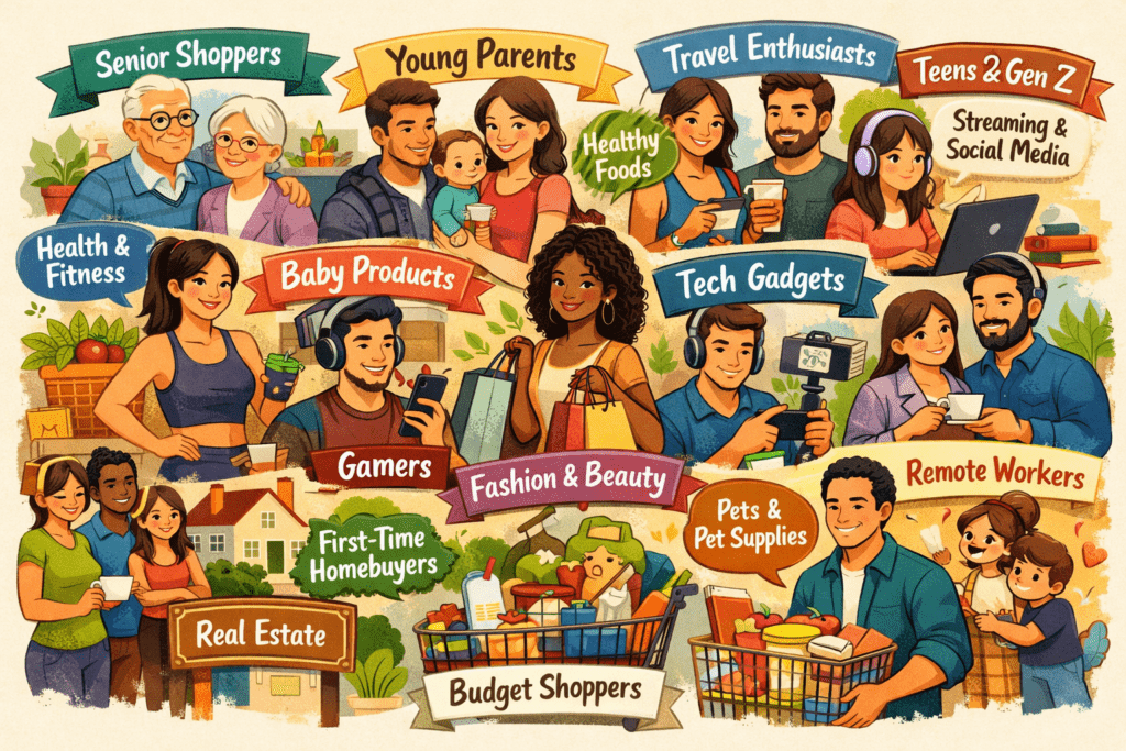 Diverse shoppers