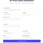 🚀 Release Notes: Introducing the AI Pitch Deck Generator