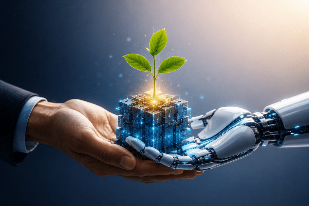 Collaboration between human and technology