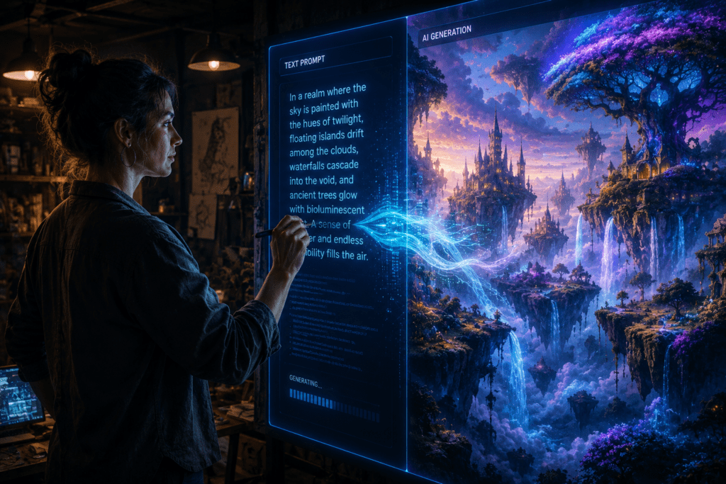 Creating worlds through digital art