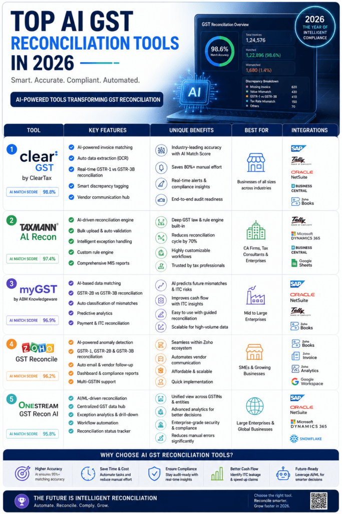 Best AI GST Reconciliation Tools 2026