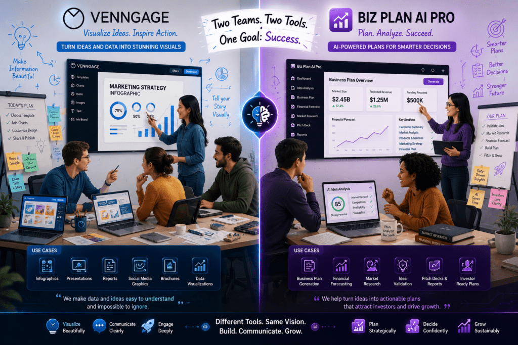 Venngage vs Biz Plan AI Pro 3 AI-powered tools